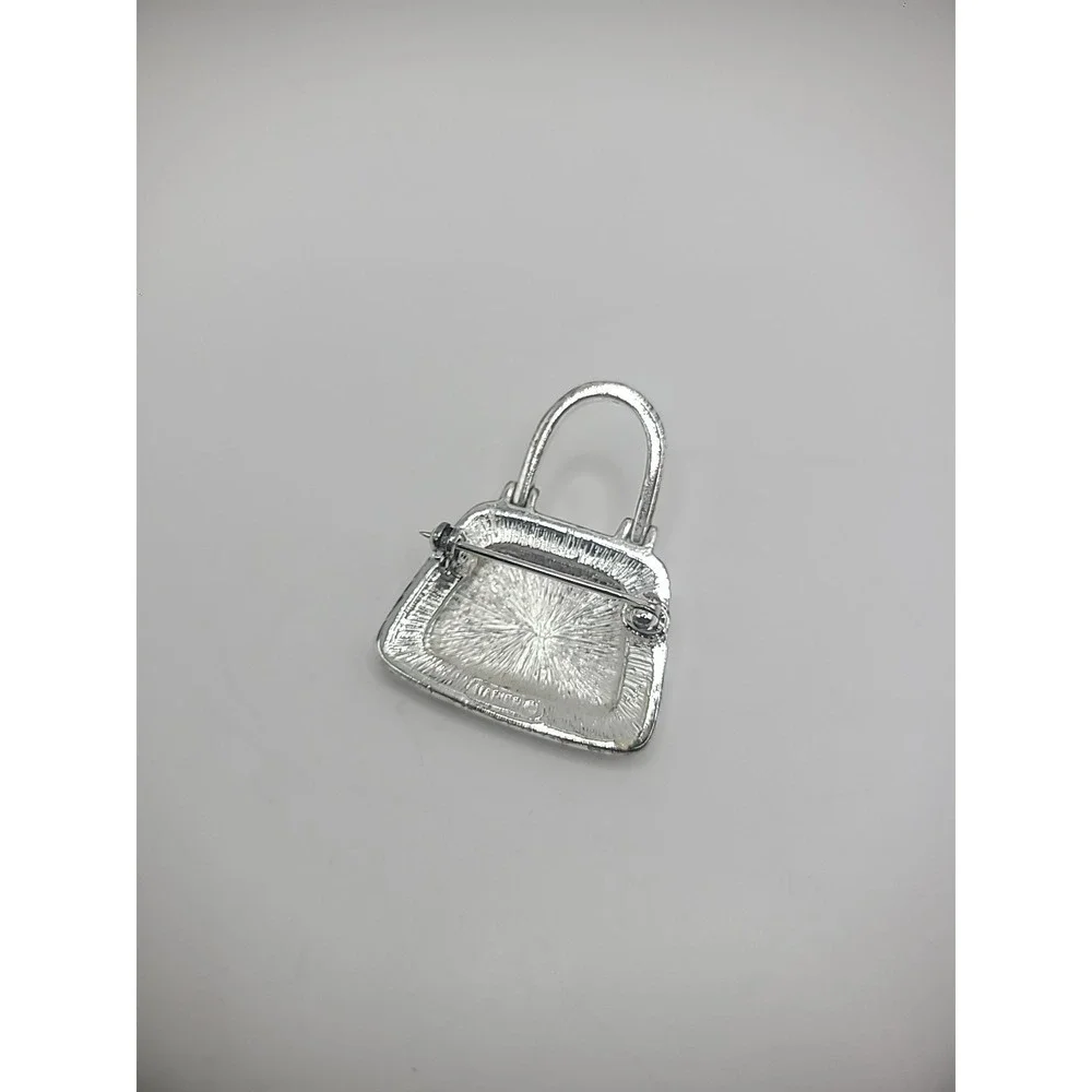 Vintage Napier Brooch Pin Handbag Purse Handle Jewelry Costume‎
